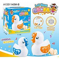 Игрушка на батарейках Уточка Lay eggs goose 316476 / цвет белый					