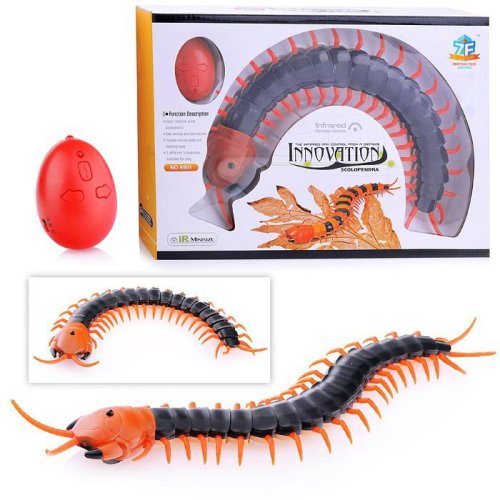 Junfa Toys Интерактивная игрушка Сколопендра / цвет коричневый