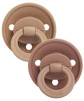 Elodie Пустышка силиконовая Retro Binky Bundle, от 3 месяцев Soft Terracotta					