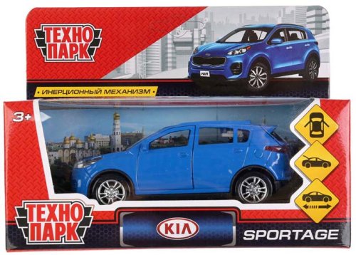 Технопарк Металлическая модель Kia Sportage / цвет синий